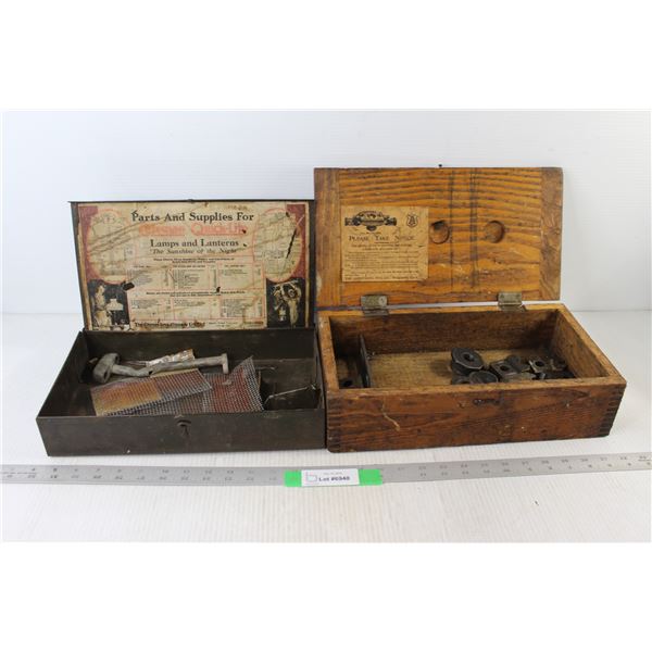 (2) Parts Boxes With Assorted Hardware