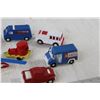 Image 3 : (4) Toy Cars, Toy Trailer, Toy Helicopter