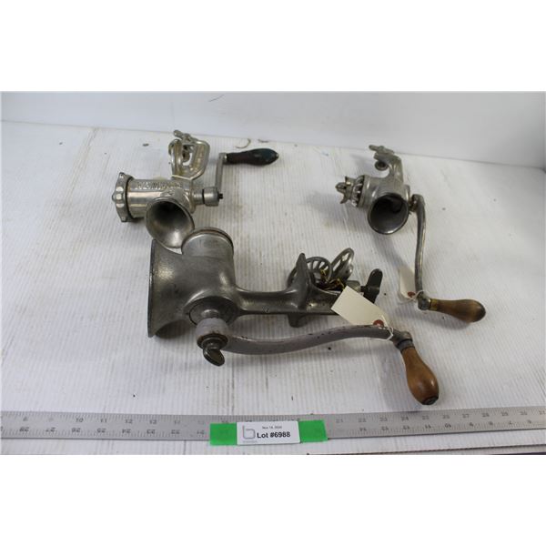 (3) Meat grinders