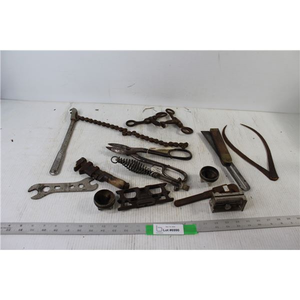 Tools - Pipe Wrench, Tin Snips, Wrench, etc.