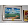 Image 1 : FRAMED BLOCK PRINT, "AUGUST AFTERNOON"; SIGNED A. COLEMAN, 1989, 3/15 (38 1/2" X 31 1/2")
