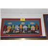 Image 1 : FRAMED HAND STITCHED PERUVIAN FOLK ART (37" X 18")