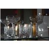 Image 2 : COLLECTION OF CUT CRYSTAL STEMWARE, GLASSES & DECANTER (7 PCS)