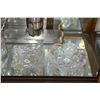 Image 2 : CUT CRYSTAL BOWLS/DISHES, WATERFORD CLOCK, VASE, RING HOLDER & CRUET (8 PCS)