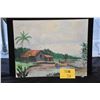 Image 1 : PAINTING ON ART BOARD, OLD SHACK; FERN PIETSCH (20" X 16")