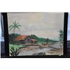 Image 2 : PAINTING ON ART BOARD, OLD SHACK; FERN PIETSCH (20" X 16")