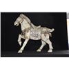 Image 2 : CHINESE CARVED BONE HORSE SCULPTURE (12")