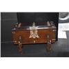 Image 2 : ANTIQUE KOREAN CHEST ON STAND W/BRASS HARDWARE (20 1/2" X 13 1/2")