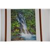 Image 2 : FRAMED PRINT, WATERFALL; BY JOSEPH HAUOLI DOWSON, SR.