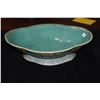 Image 2 : ANTIQUE CHINESE POLYCHROME CANTONWARE BOWL & 4 STONE & GLASS FLOWERS & FRUITS (5 PCS)