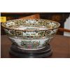 Image 2 : 14 1/2" ROSE MEDALLION BOWL (DOES NOT INCLUDE STAND)