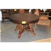 Image 1 : 43 1/2" WOOD TABLE ON CASTERS