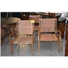 Image 1 : TEAK & CANE ARM CHAIRS (AS FOUND) (3 PCS)