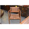 Image 2 : TEAK & CANE ARM CHAIRS (AS FOUND) (3 PCS)