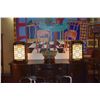 Image 2 : LANTERN STYLE TABLE LAMPS (11 1/2" X 19 1/2") (PAIR)
