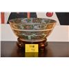 Image 1 : 15 1/2" CHINESE VINTAGE FAMILLE ROSE BOWL (DOES NOT INCLUDE STAND