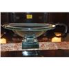 Image 2 : SALVATORE POLIZZI ART GLASS CENTERPIECE BOWL W/BASE