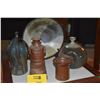 Image 1 : COLLECTION OF CERAMIC VASES & PLATE (5 PCS) (DOES NOT INCLUDE STAND)