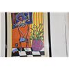 Image 2 : FRAMED ACRYLIC, "BLUE ORANGES"; BY SCOTTIE FLAMM (24" X 30")