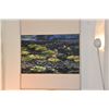 Image 2 : FRAMED OIL, WATER LILIES; SIGNED TAGAMI '85 (30 1/4" X 25")