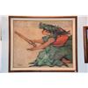 Image 2 : KOA FRAMED ACRYLIC, "HULA WAHINE"; SIGNED FURTADO