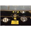 Image 1 : STERLING SILVER CREAMERS, SUGAR & BASKET (311.5 G) (4 PCS)