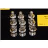 Image 2 : STERLING SILVER SALT & PEPPER SHAKERS (11 PCS)