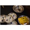Image 1 : STERLING BOWLS & SILVER RIMMED COASTERS (6 PCS)