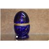 Image 2 : FRENCH EGG SHAPE CORDIAL SET (NEEDS REPAIR TO HINGE)