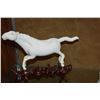 Image 2 : BLANC DE CHINE HORSE ON STAND & OVERGLAZE ENAMEL BOTTLE COVER (2 PCS)