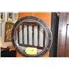 Image 1 : ROUND CHINESE MIRROR CALLIGRAPHY FRAMED (17")
