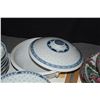 Image 8 : CHINESE BLUE & WHITE IMPERIAL DRAGON RICE GRAIN PATTERN DISHES (27 PCS)
