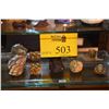 Image 1 : NETSUKE CARVINGS & FISH BOX (5 PCS)