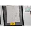 Image 1 : FRAMED PENCIL SKETCH, NUDE FIGURE; DOUGLAS SIMONSON (9" x 12")
