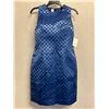Image 2 : Woven Cocktail Dress, Navy, Size 10, New with Tag (retail $950)