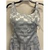 Image 4 : Woven Cocktail Fringe Dress, Silver, Size 4, New with Tag (retail $1100)