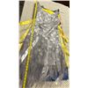 Image 8 : Woven Cocktail Fringe Dress, Silver, Size 4, New with Tag (retail $1100)
