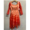 Image 1 : Woven Fringe Dress w/ Sleeves, Orange, Size 8, New with Tag (retail $1100)