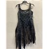 Image 1 : Woven Cocktail Fringe Dress, Black, Size 10, New with Tag (retail $1100)