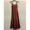 Image 1 : Woven Cocktail Long Dress, Brown, New - No Tag (Bust Approx. 34", Waist 32")