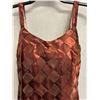 Image 2 : Woven Cocktail Long Dress, Brown, New - No Tag (Bust Approx. 34", Waist 32")