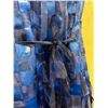 Image 7 : Woven Cocktail Fringe Dress, Blue, Size 8, New with Tag (retail $1100)