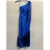 Image 1 : Woven Fringe Mermaid Gown, Royal Blue, Size 6, New with Tag (retail $1600)(faint stains)