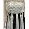 Image 2 : Woven Strapless Cocktail Short Dress, White & Black, Size 2, New with Tag (Orig. Retail $1500)