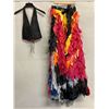 Image 2 : Woven Halter Top and Multi-Colored "Cloak" Skirt (Was Featured in Fashion Show), No Tag