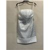Image 1 : Woven Cocktail Dress, Silver & White, Size 8, New with Tag (retail $1500)