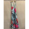 Image 9 : Woven Mermaid Backless Halter Gown w/ Flowers, Size 4/6, Has Tag (Retail $2700), Stains