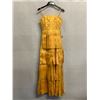 Image 1 : Woven Cocktail Swing Gown, Gold, Size 10, New with Tag (retail $2700)