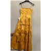 Image 8 : Woven Cocktail Swing Gown, Gold, Size 10, New with Tag (retail $2700)