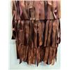 Image 4 : Woven Cocktail Swing Gown, Brown, Size 8, New - No Tag